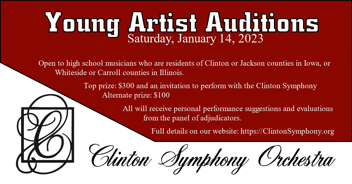 Young Artist Auditions Clinton Symphony Orchestra